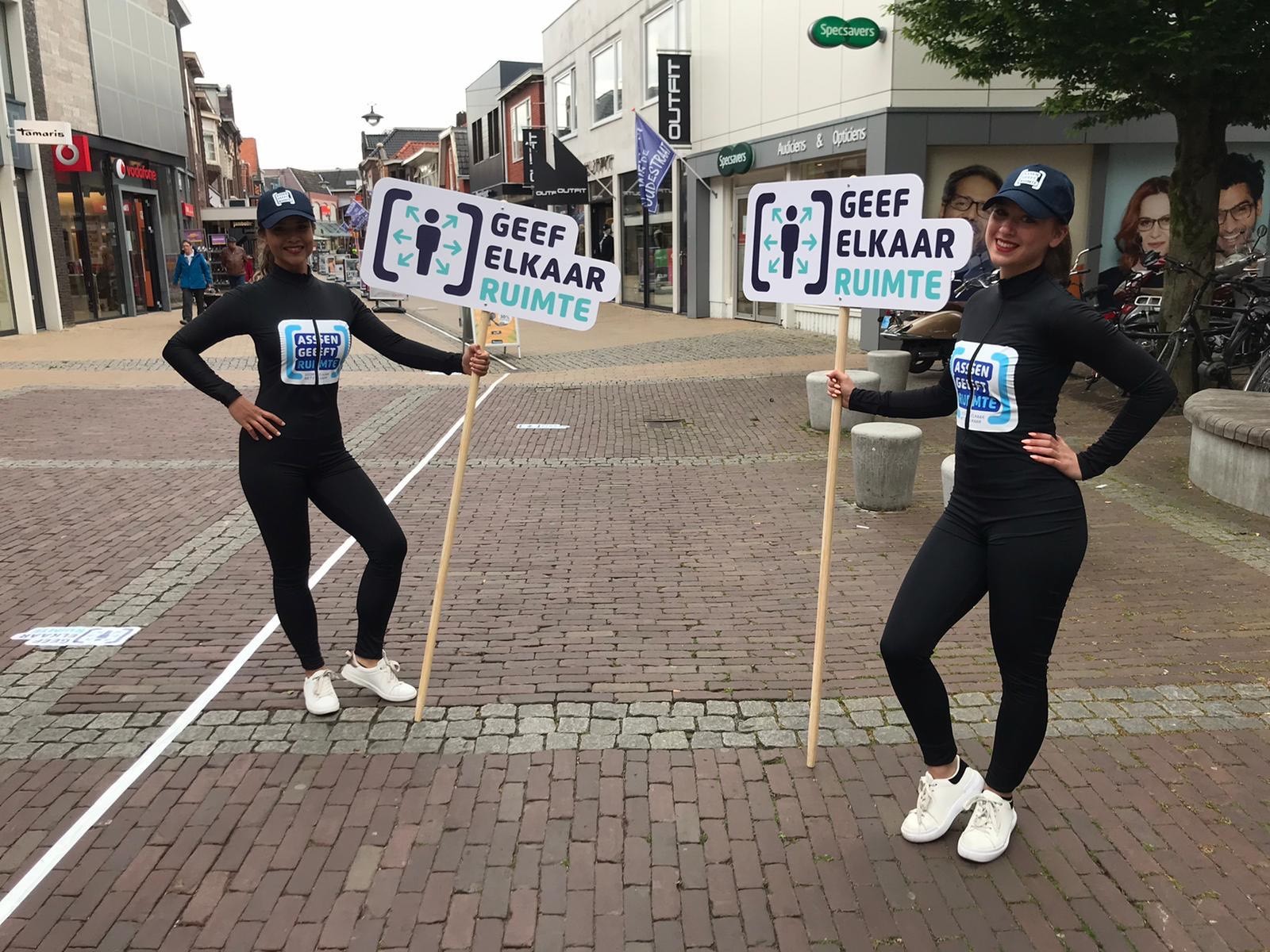 Assen geeft veilig de ruimte met streetsigning en pitdames